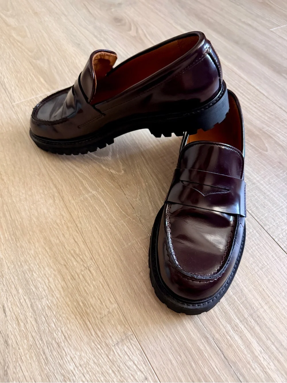 Thursday Boot Company Women's Penny Loafers in Burgundy